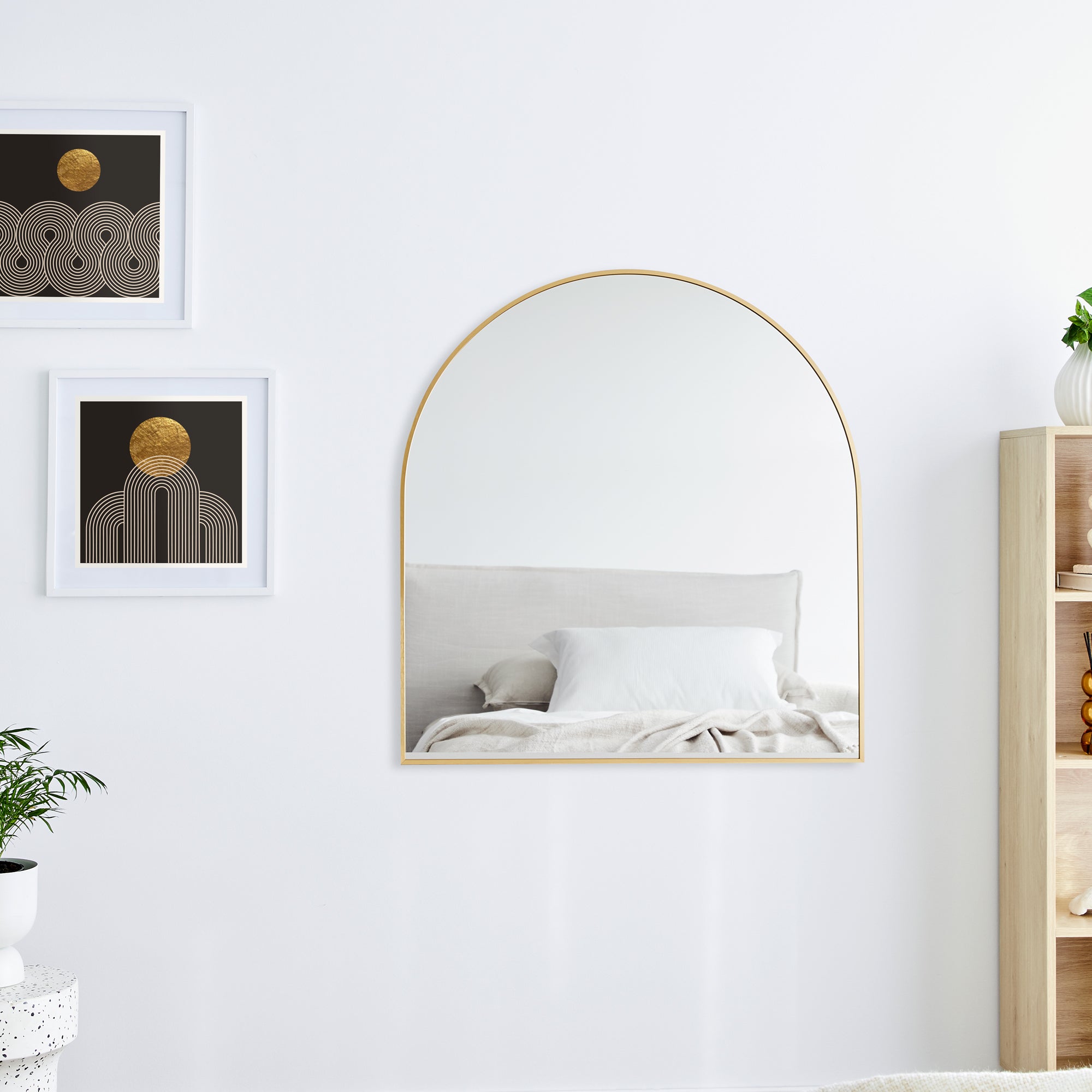 85cm Naomi Large Arch Mirror Gold product image 6