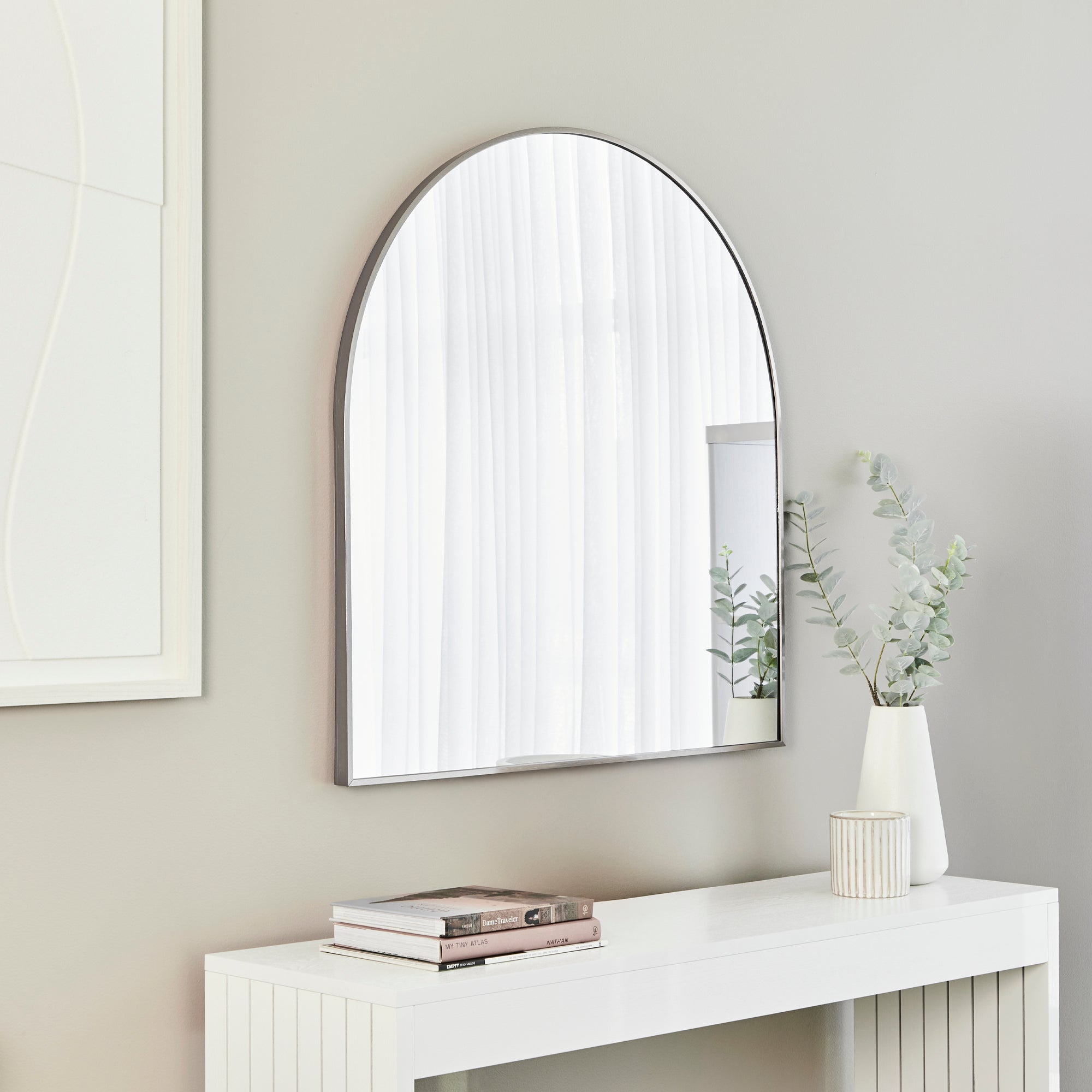 Naomi 85cm Large Arch Mirror Gunmetal product image 4