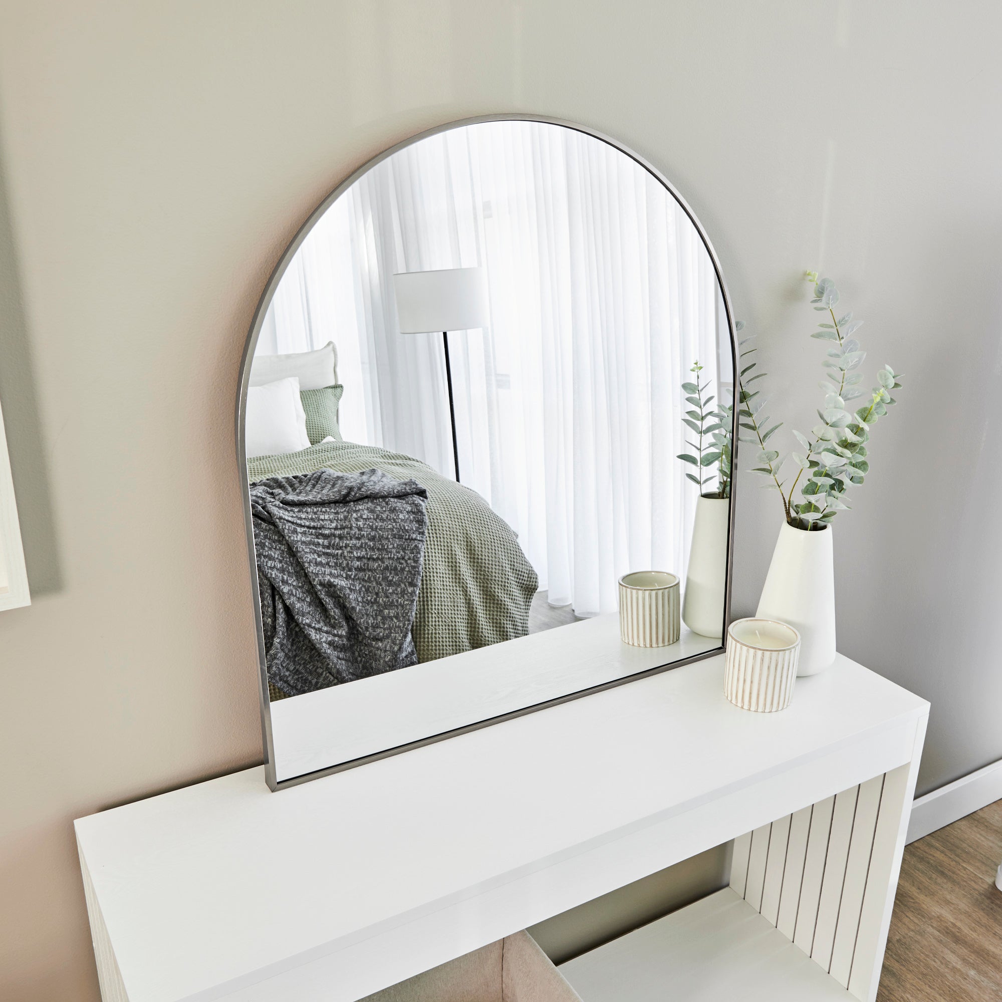 Naomi 85cm Large Arch Mirror Gunmetal product image 7