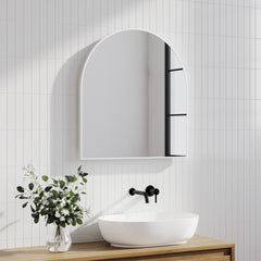 Naomi 85cm Arched Mirror White lifestyle image
