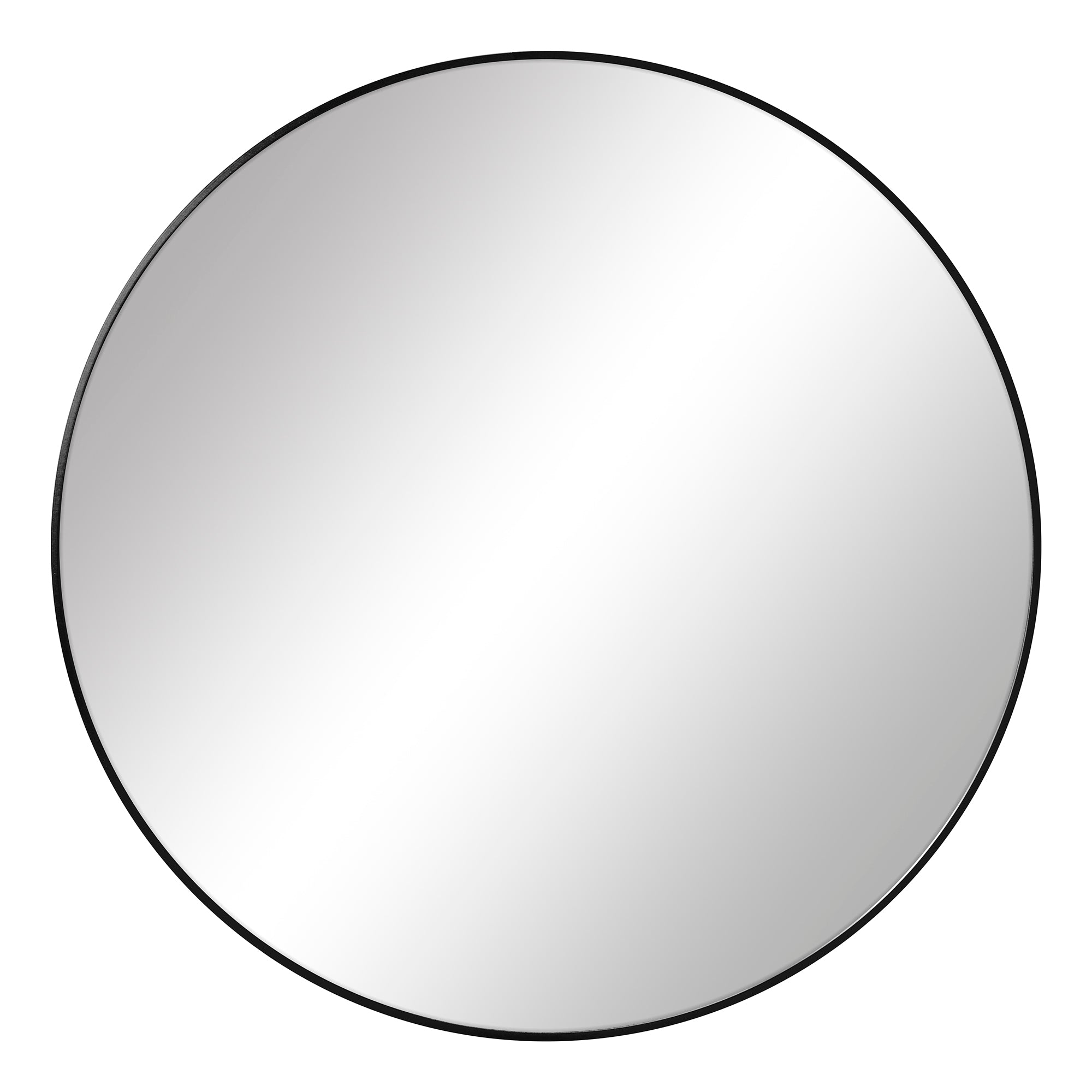 Linda 90cm Round Wall Mirror Black product image 2
