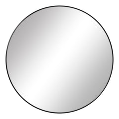 Linda 90cm Round Wall Mirror Black product image 2