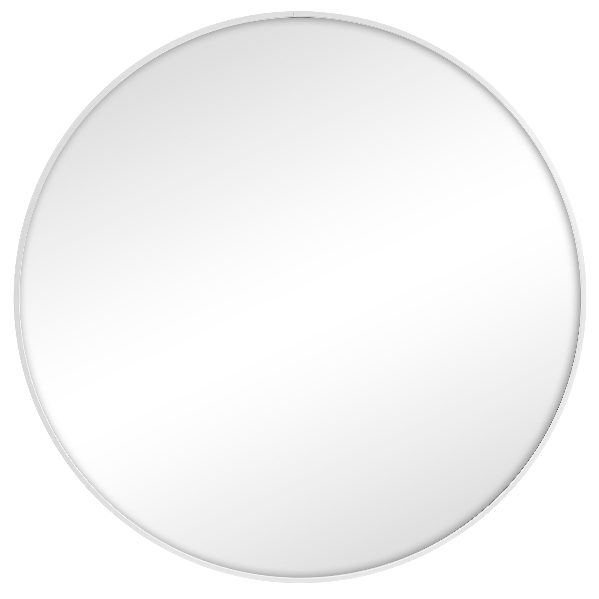 Linda 85cm Round Wall Mirror White product image 2