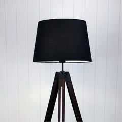 Trevi Complete Complete Base and Shade Floor Lamp styled in a room