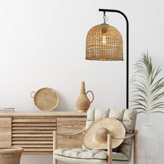 Jess Complete Base and Shade Floor Lamp styled in a room