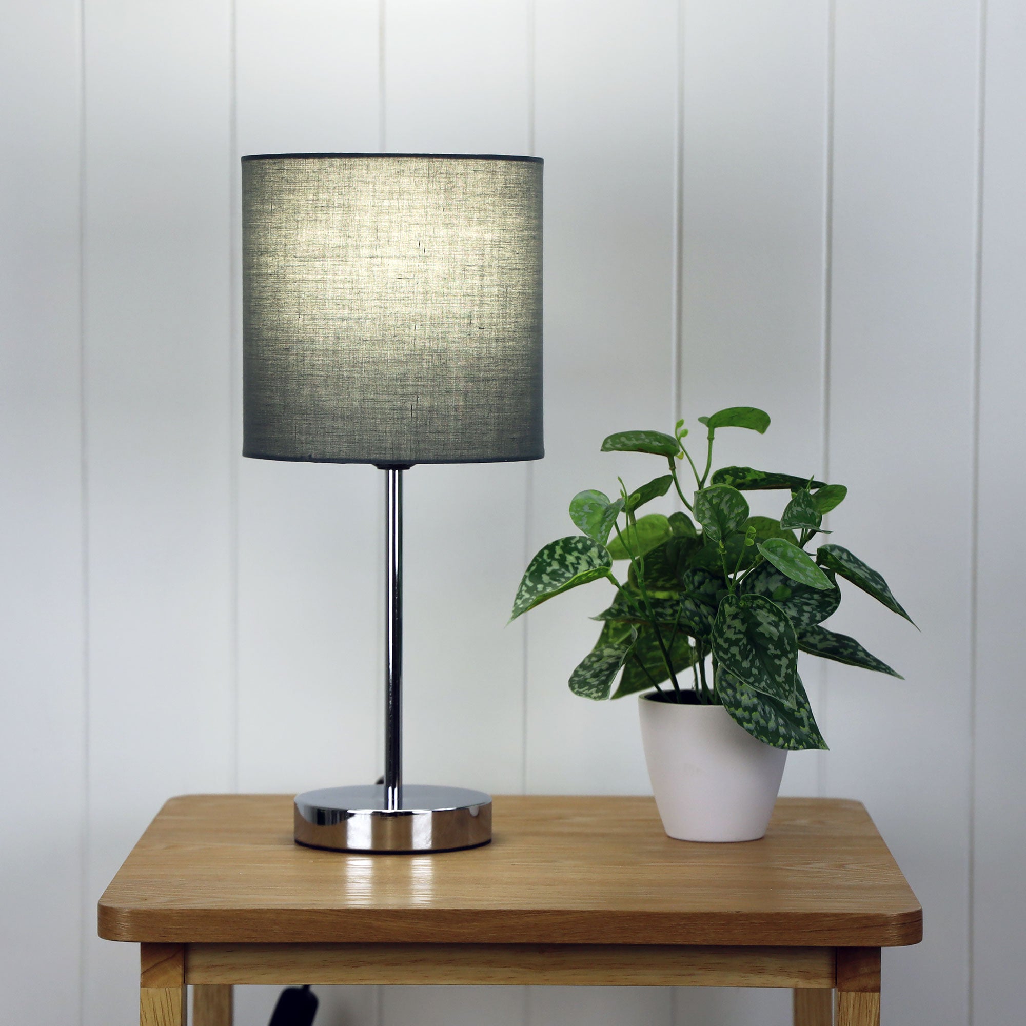Zola Table Lamp Grey – Oriel Lighting