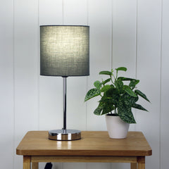 Zola Table Lamp Grey – Oriel Lighting