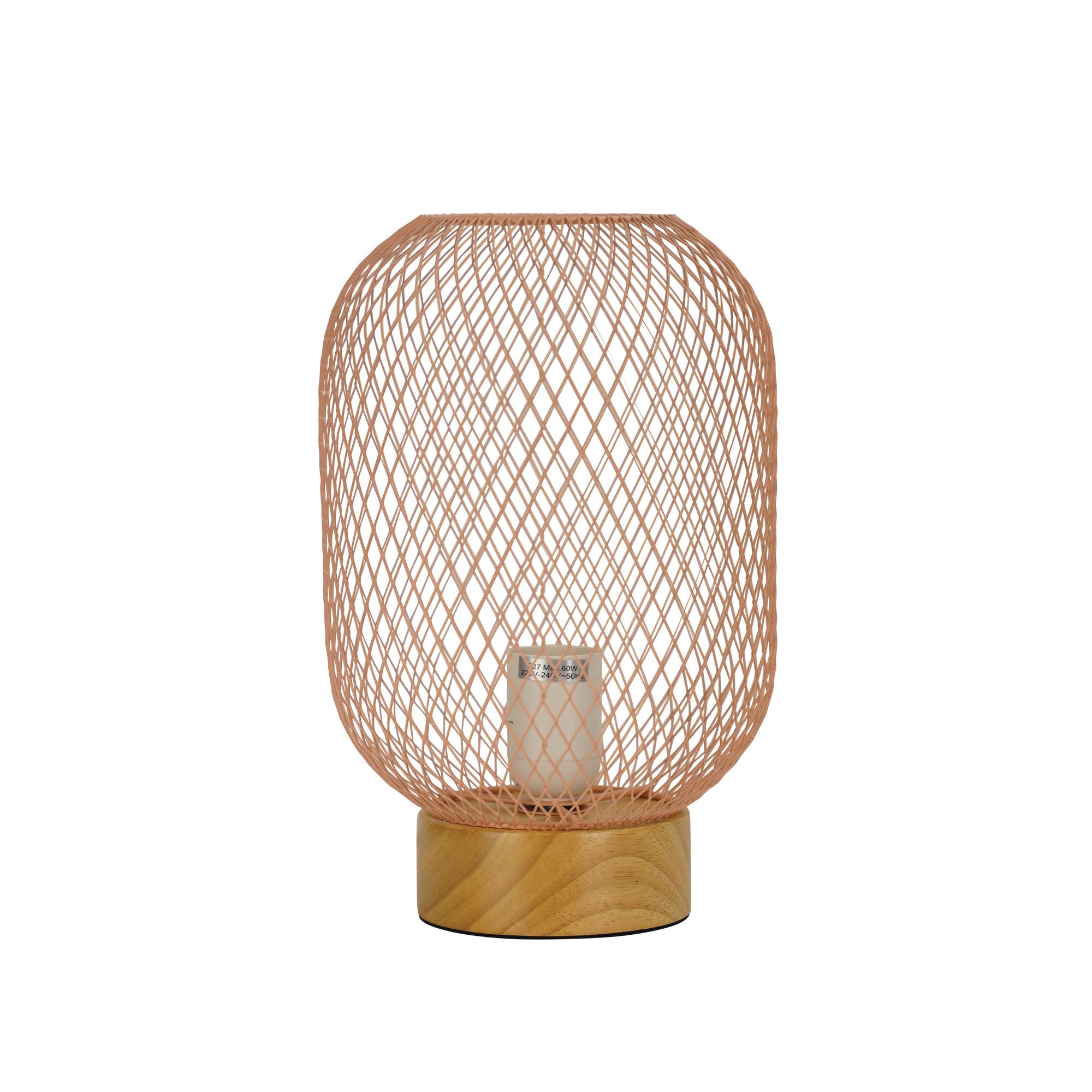 Tilda Pink Mesh Table Lamp product image 2
