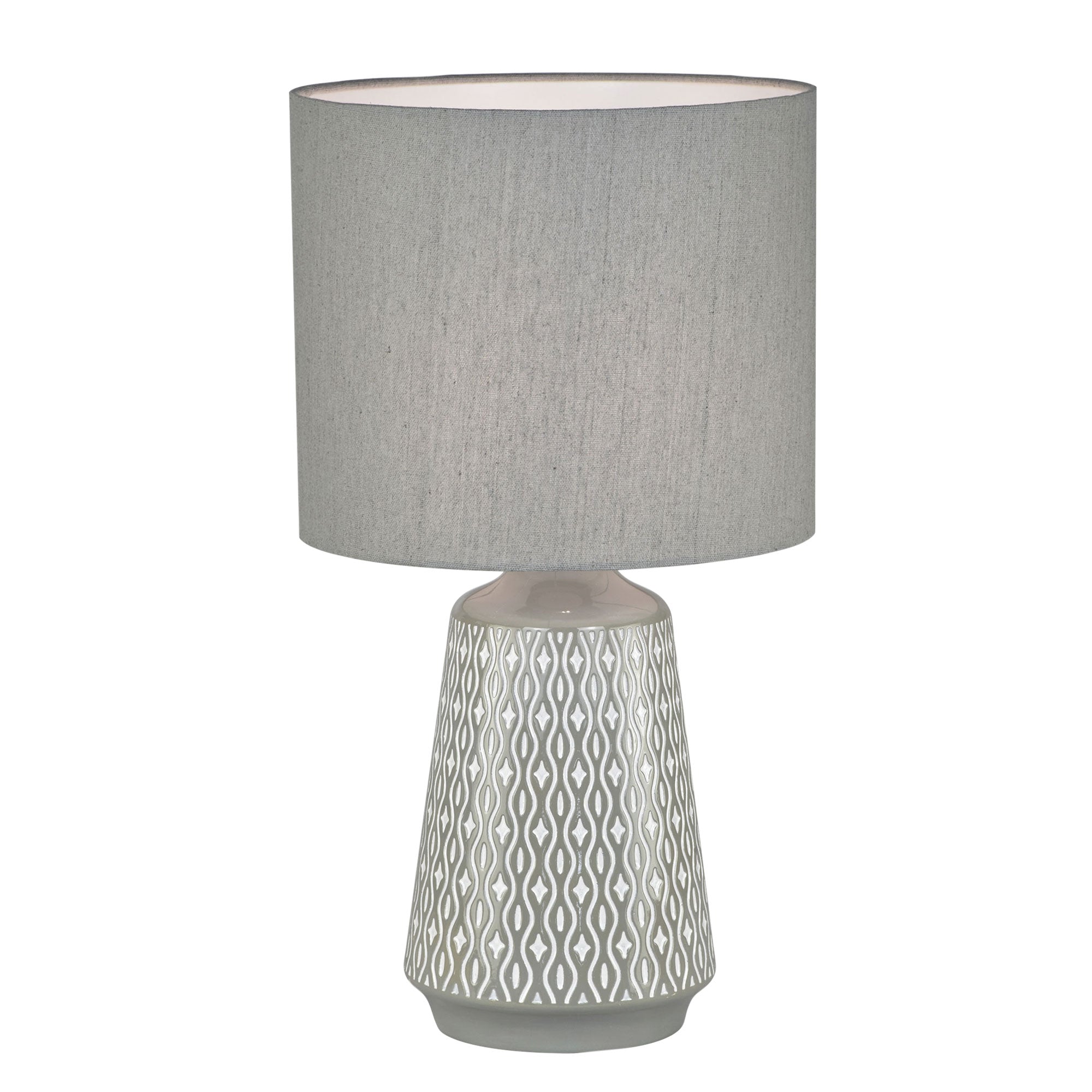 Moana Ceramic Table Lamp with Shade Grey product image 2