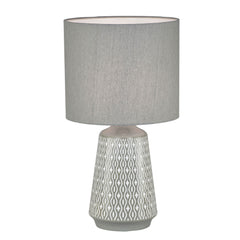 Moana Ceramic Table Lamp with Shade Grey product image 2