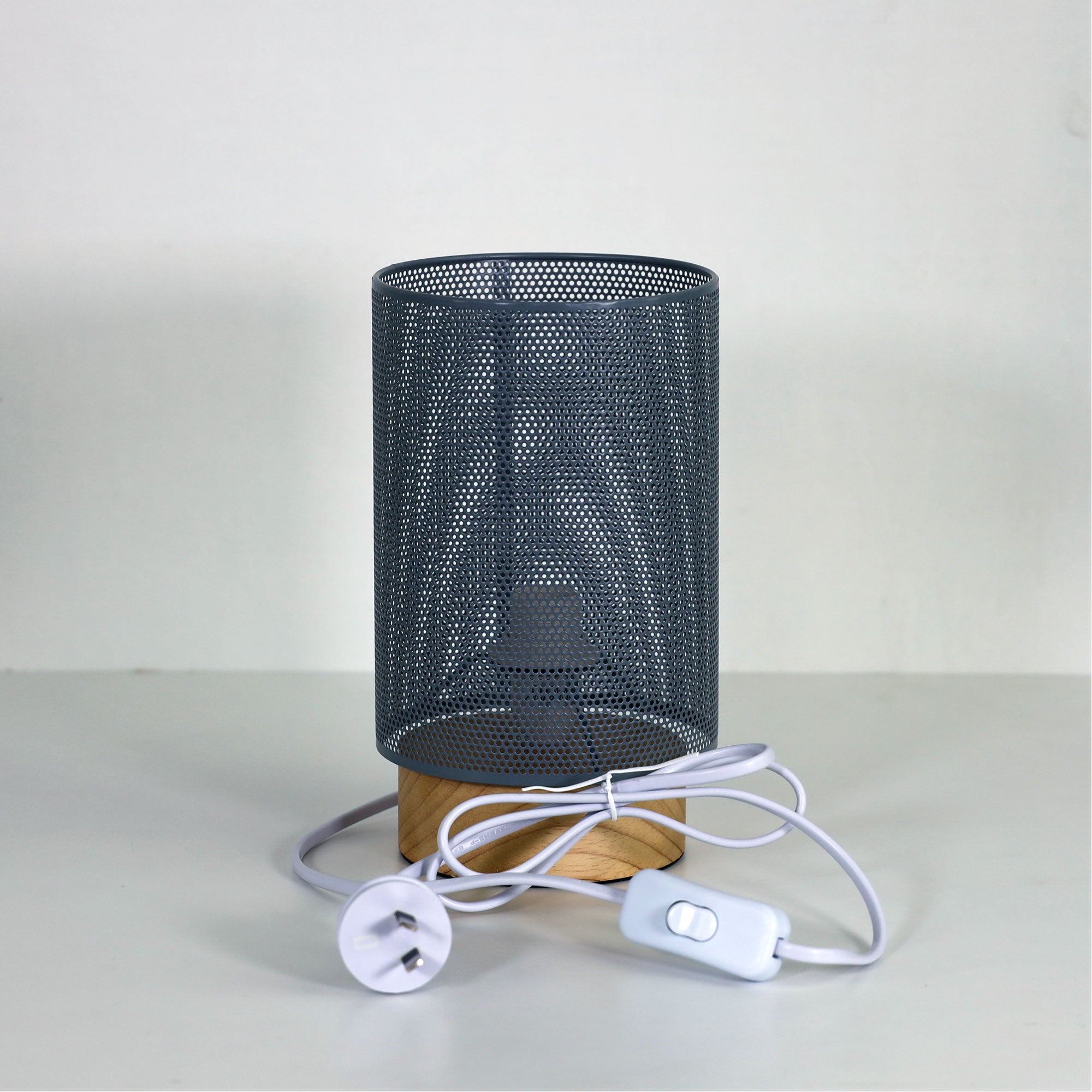 Lenny Mesh Bedside Lamp in Grey product image 2