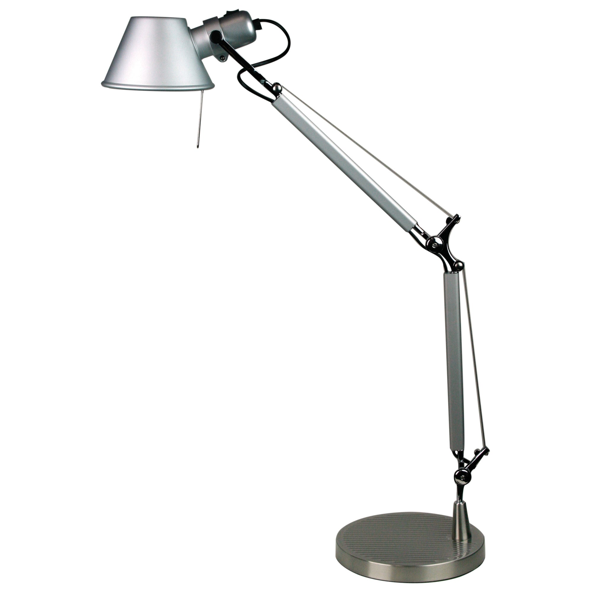Forma Retro Styled Adjustable Desk Lamp Silver product image 3