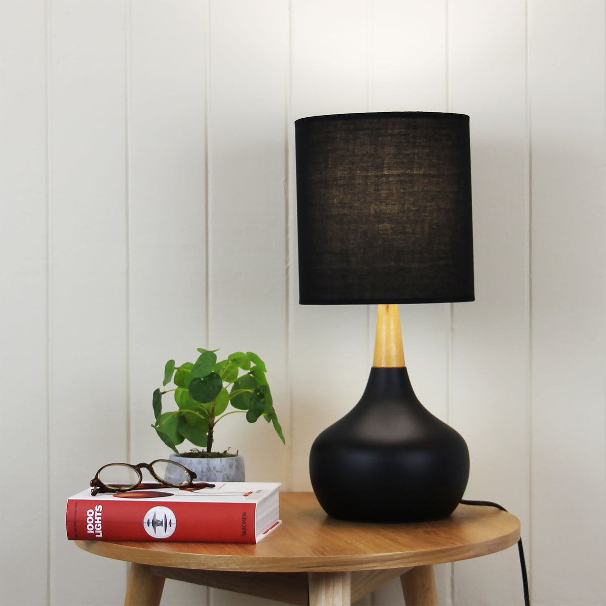 Pod On-Off Touch Lamp styled in a room