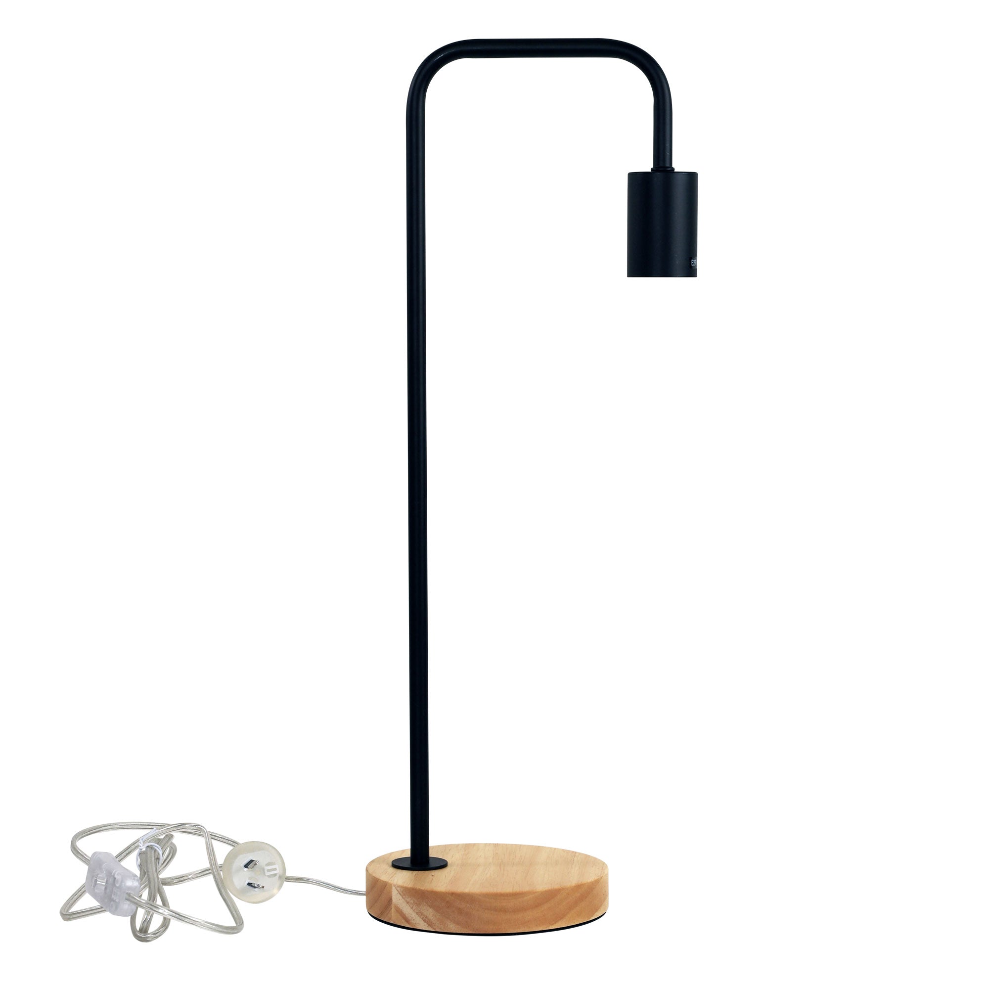 Lane Scandi Table Lamp Black with Timber product image 2