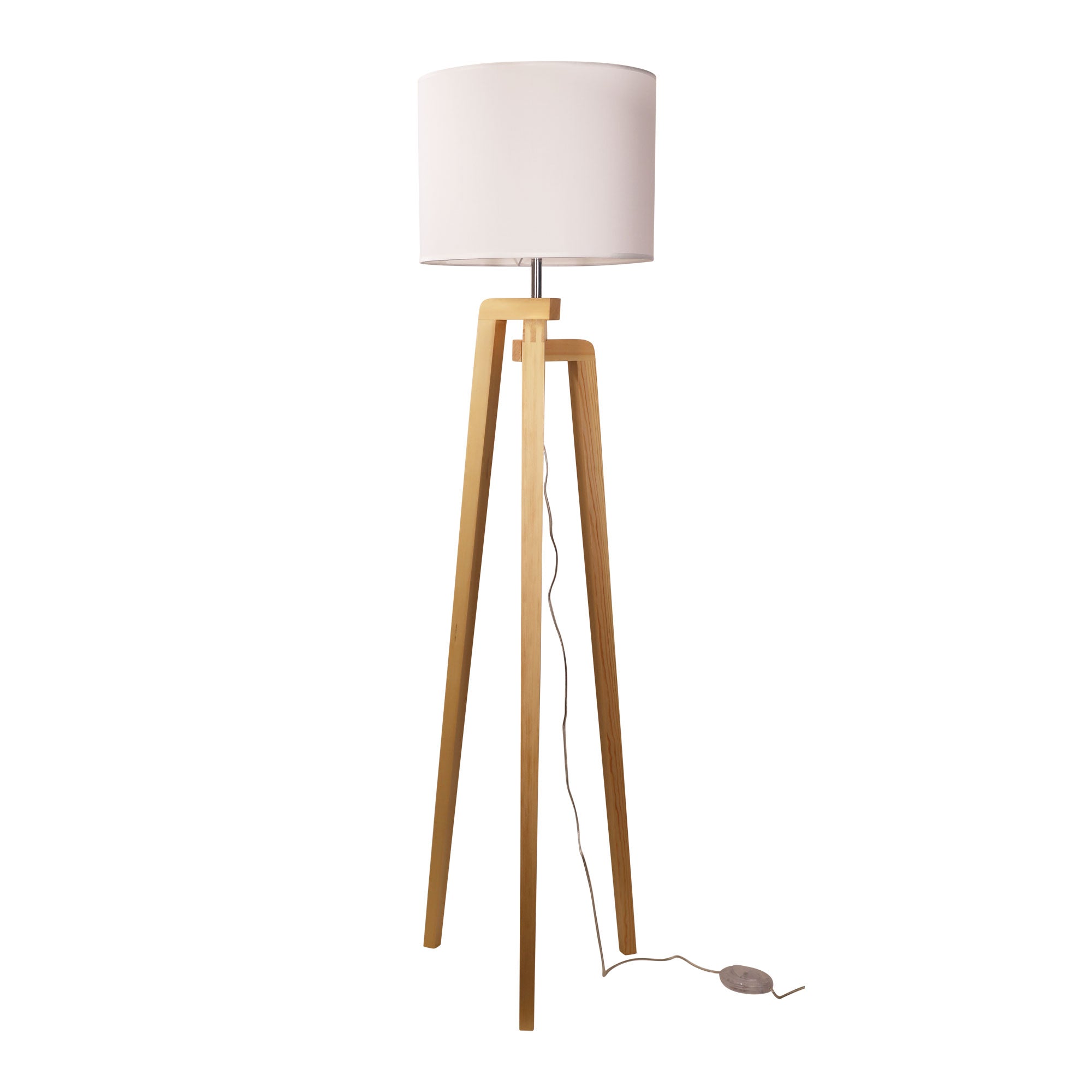 Lund Complete Scandi Timber Tripod Floor Lamp product image 7