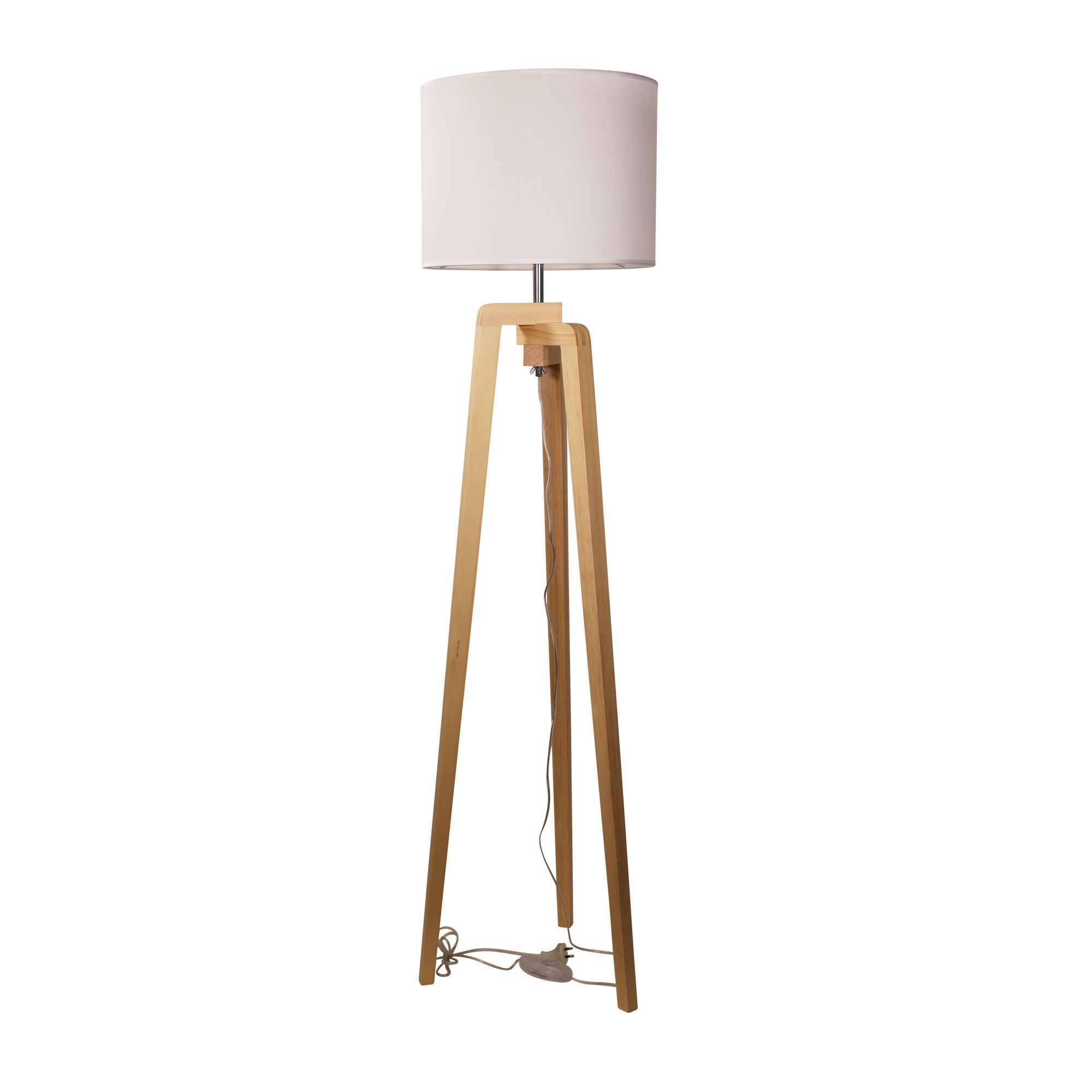 Lund Complete Scandi Timber Tripod Floor Lamp product image 3