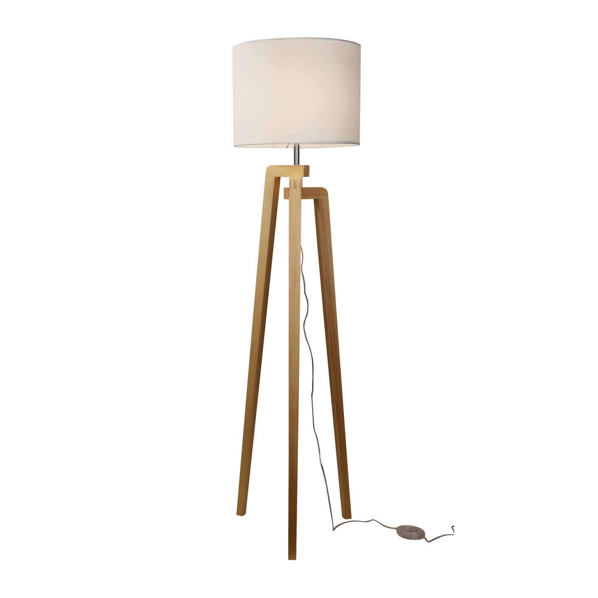 Lund Complete Scandi Timber Tripod Floor Lamp product image 4
