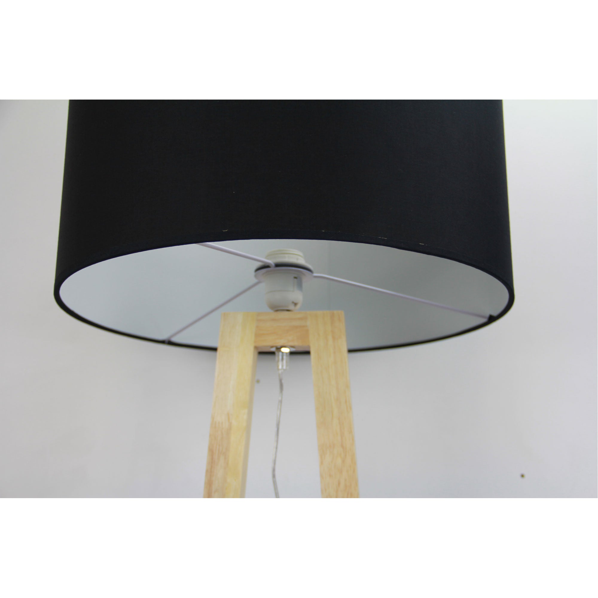 Edra Scandi Floor Lamp with Black Cotton Shade product image 2
