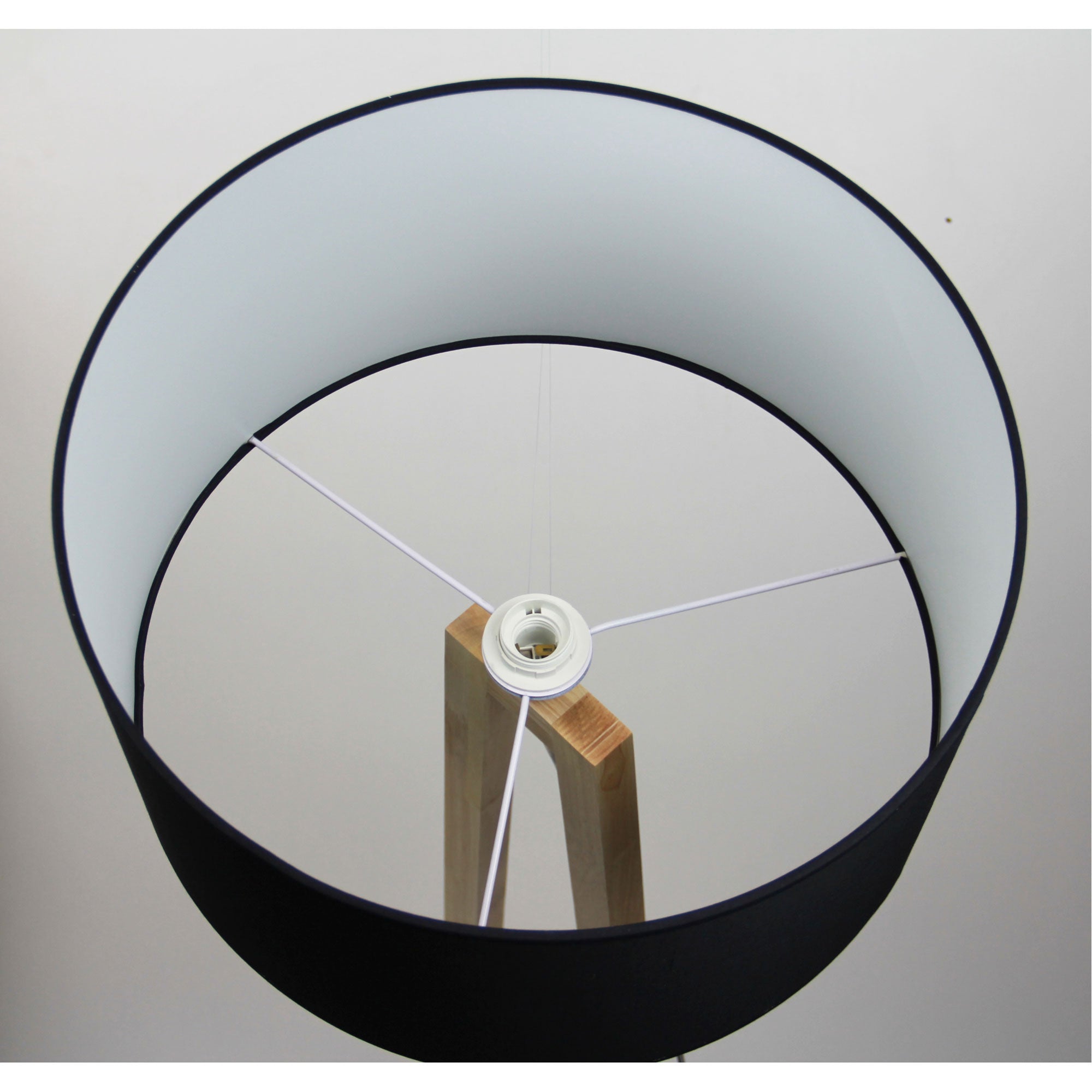 Edra Scandi Floor Lamp with Black Cotton Shade product image 4