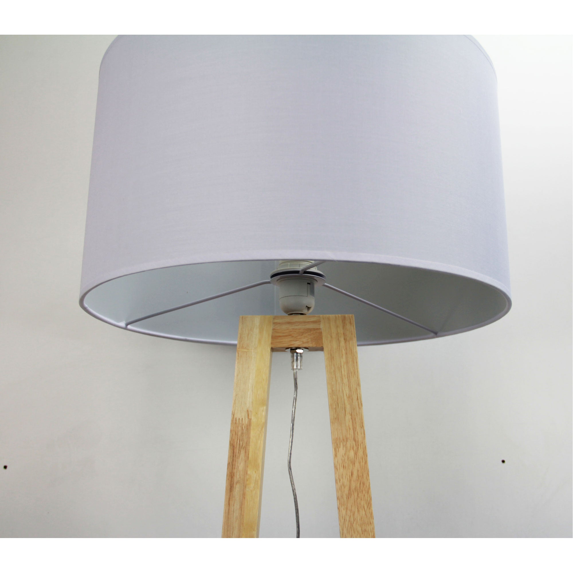 Edra Scandi Floor Lamp with White Cotton Shade product image 2