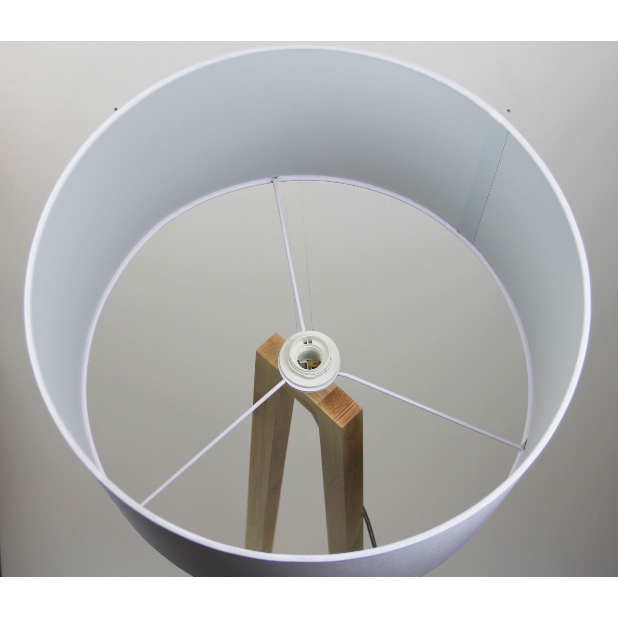 Edra Scandi Floor Lamp with White Cotton Shade product image 4