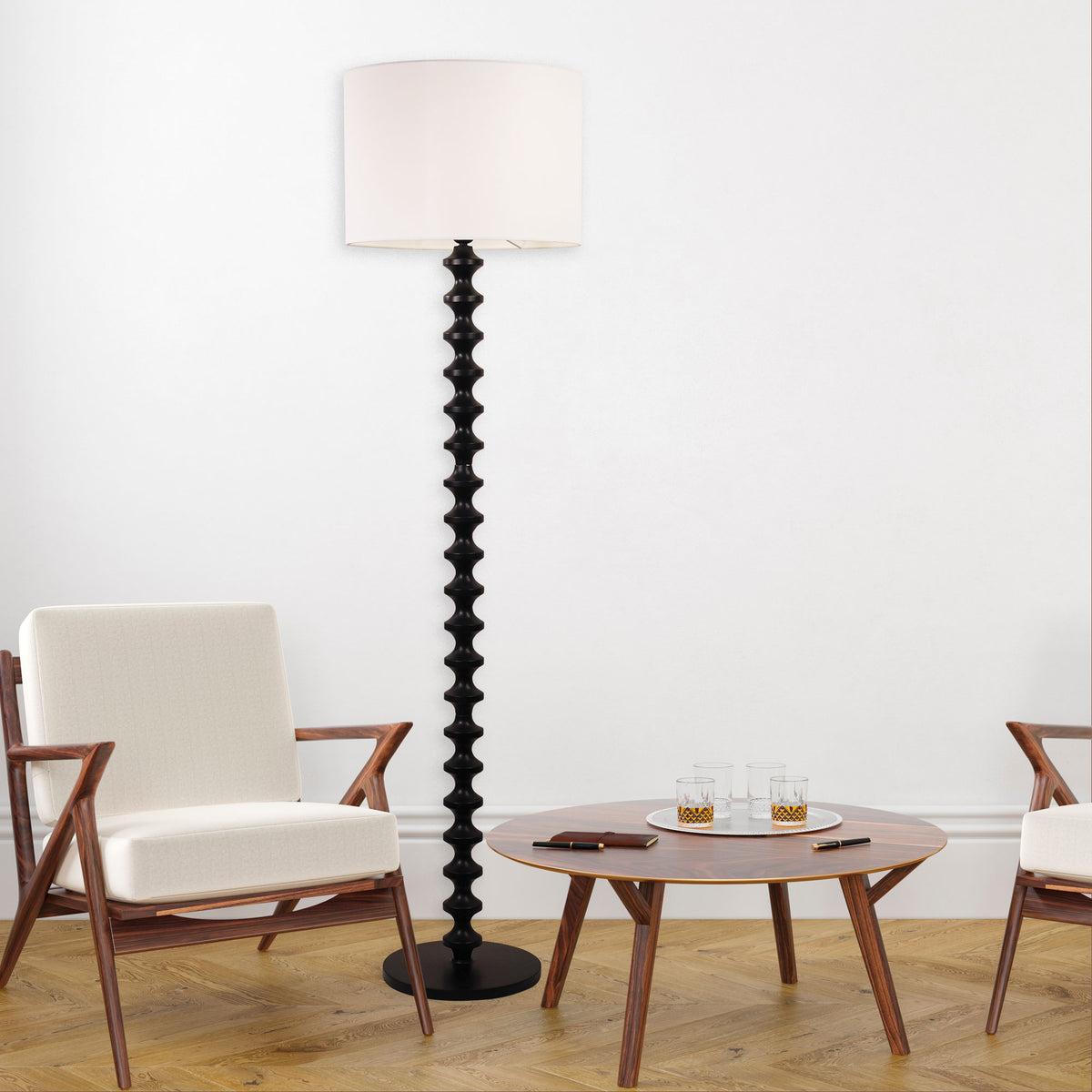 Spindle Floor Lamp with Shade product image 2