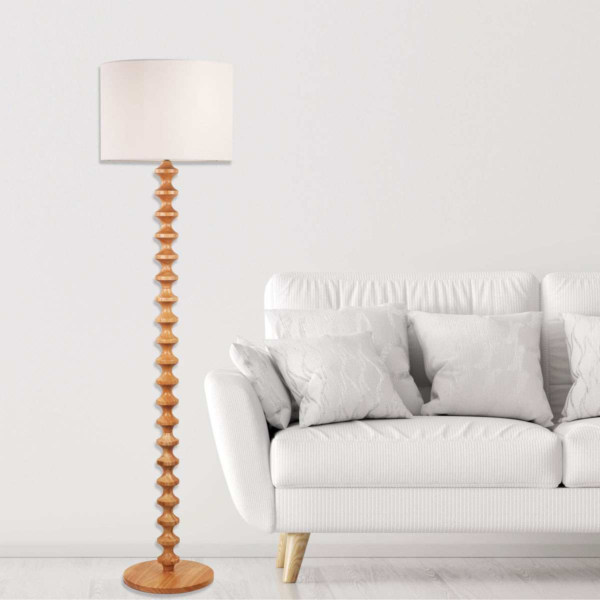 Spindle Floor Lamp with Shade product image 3