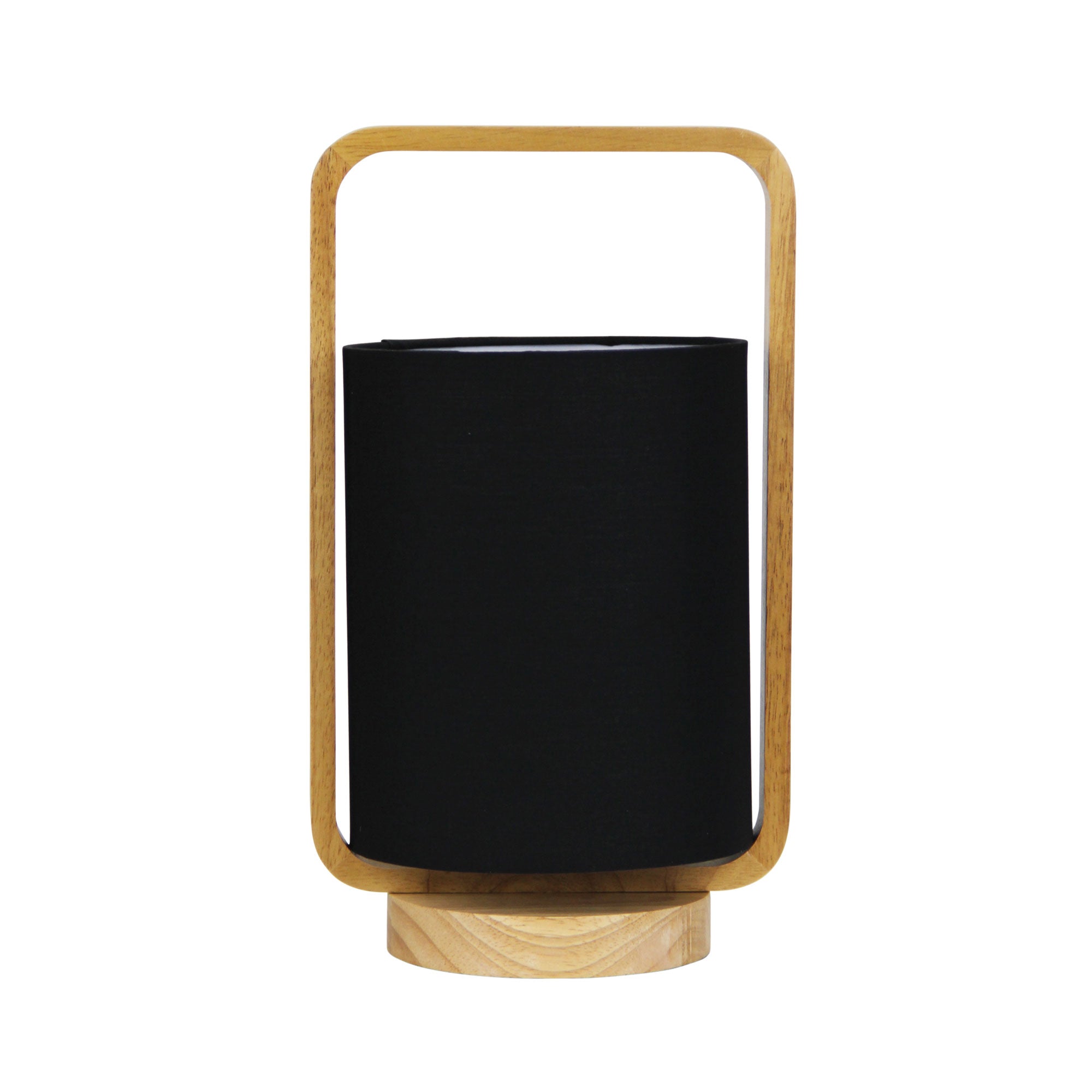 Lucia Natural Timber and Black Cotton Lamp product image 2