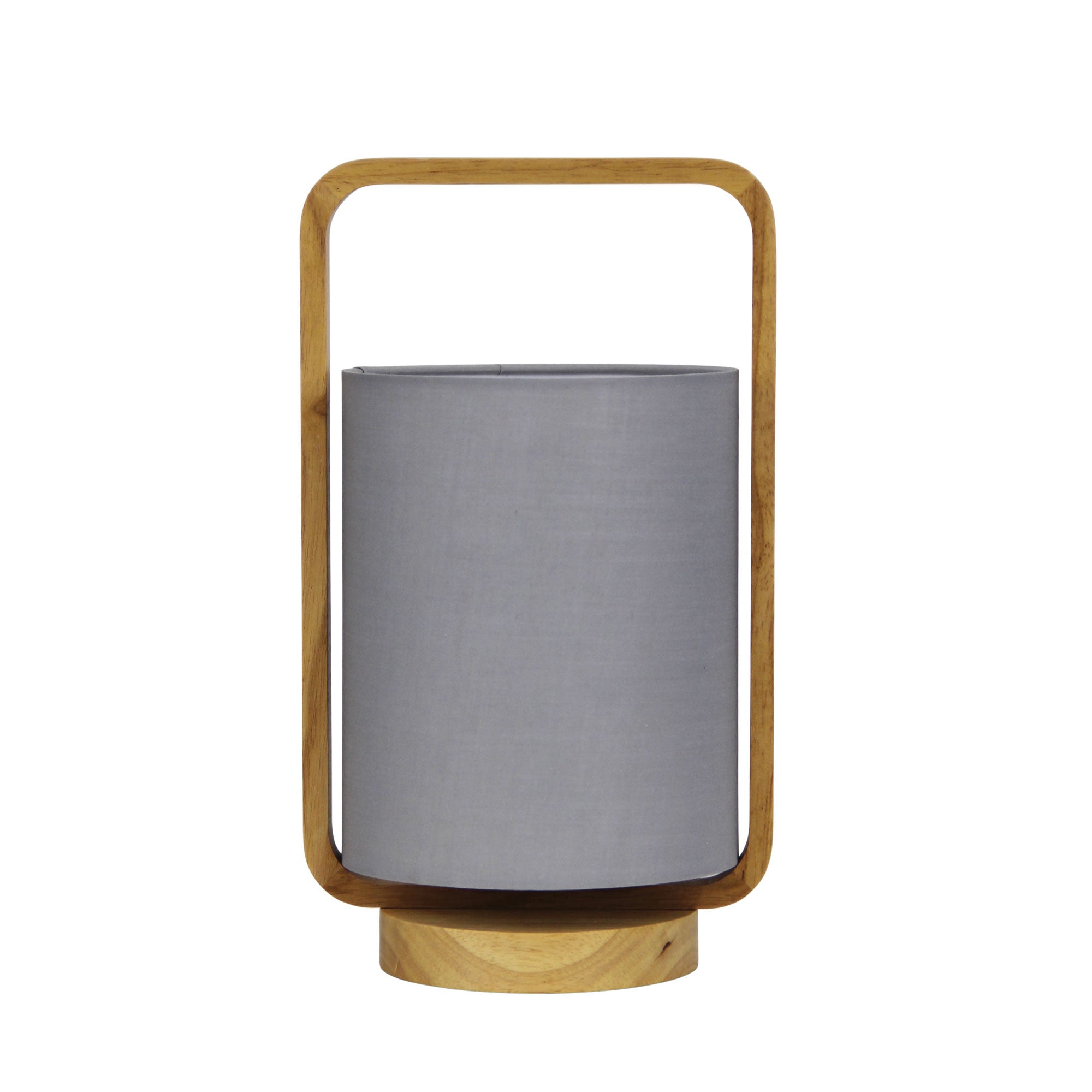 Lucia Natural Timber and Grey Cotton Lamp product image 2