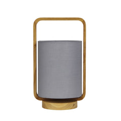 Lucia Natural Timber and Grey Cotton Lamp product image 2