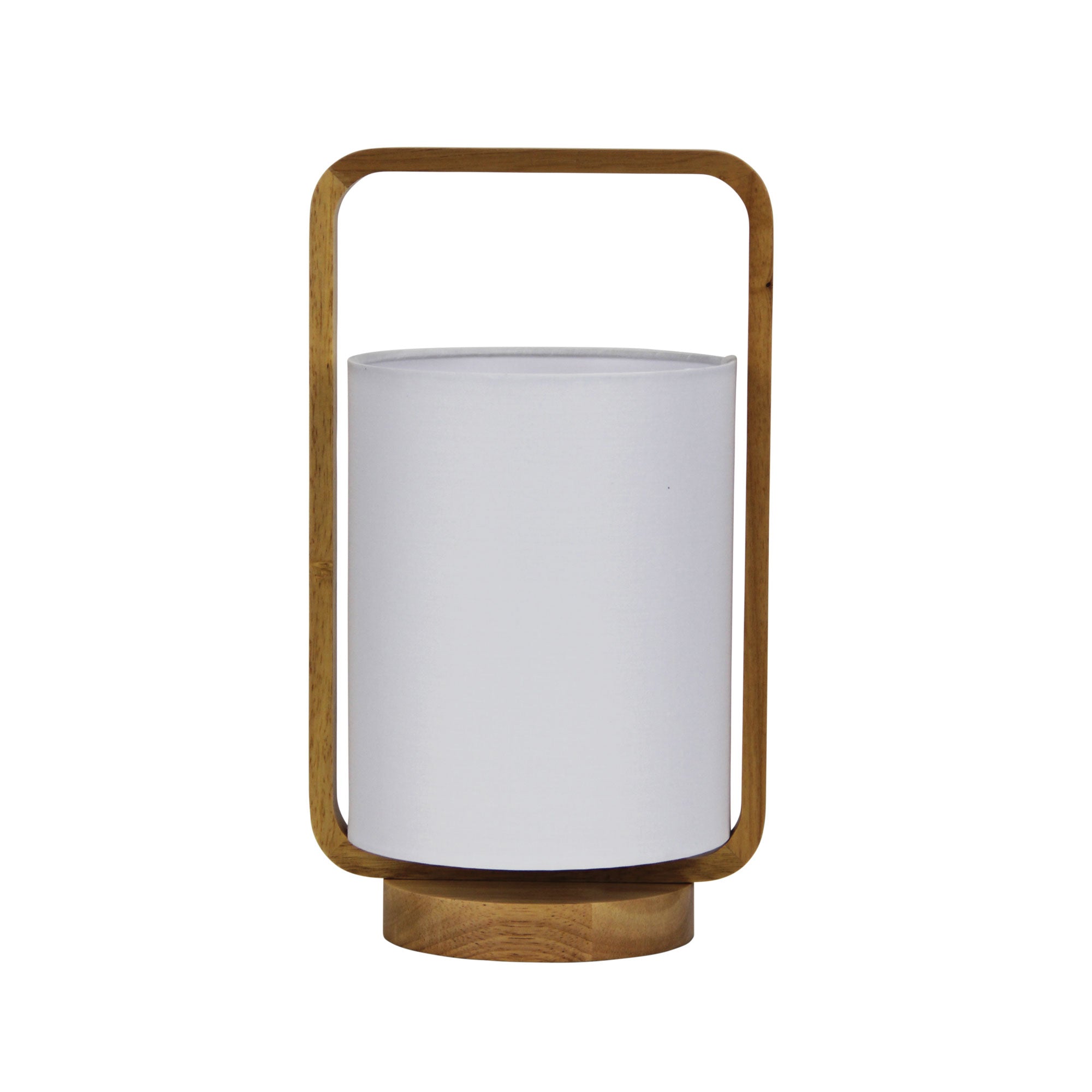 Lucia Natural Timber and White Cotton Lamp product image 2
