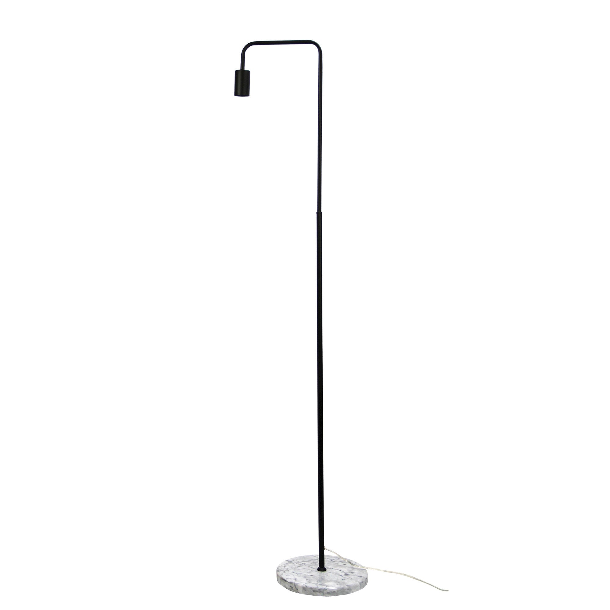 Ville Black Scandi Lamp with Marble Base Floor Lamp product image