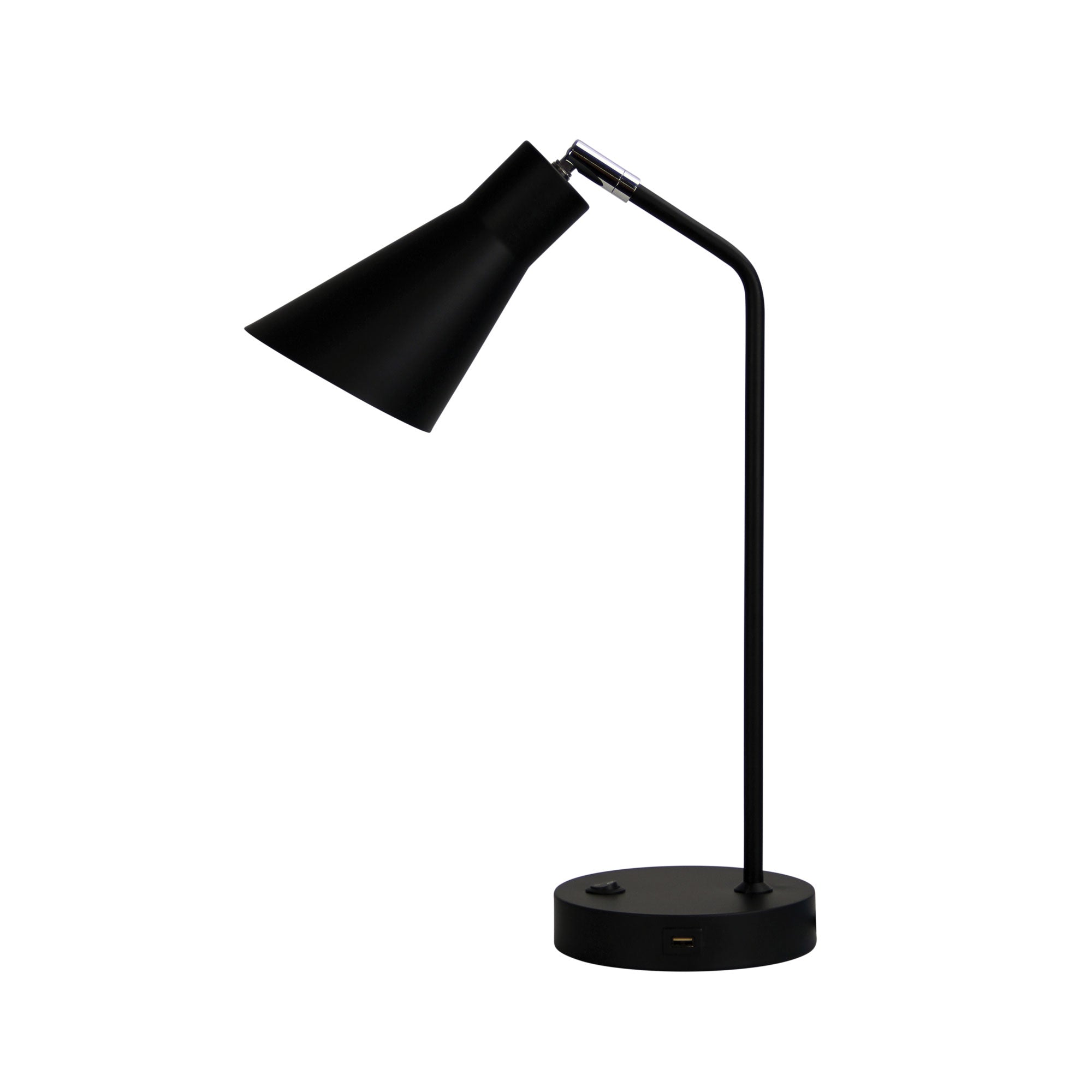 Thor Black Desk Lamp with USB product image 4
