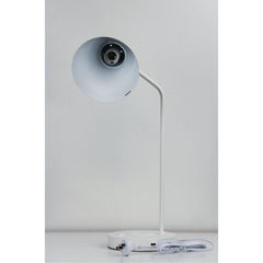 Targa White Desk Lamp with USB and wireless charging product image 4