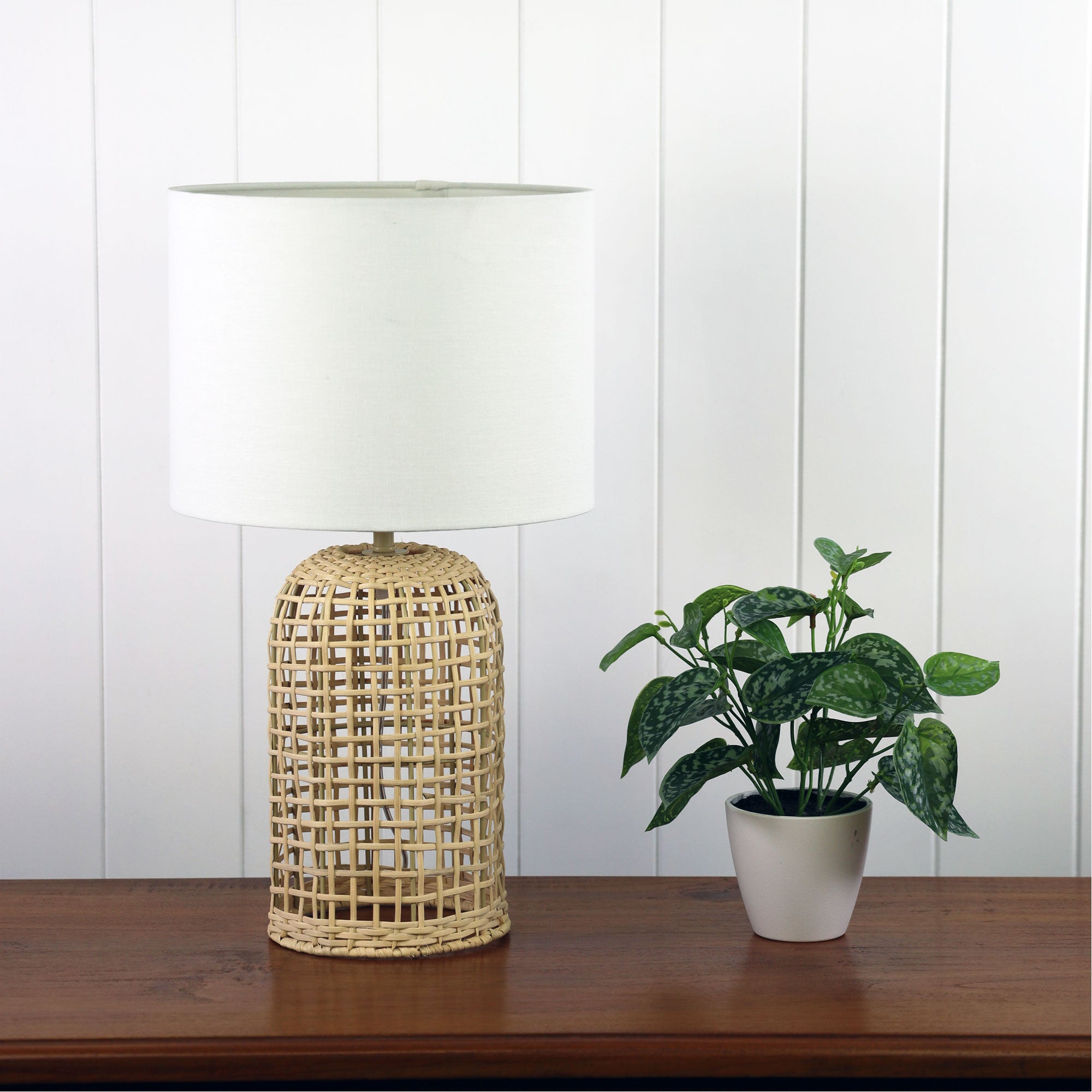 Brizo Rattan Lamp Base with Shade product image 2