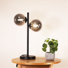 Valcross 2lt Decorative Table Lamp with Smoke Glass Spheres product image 2