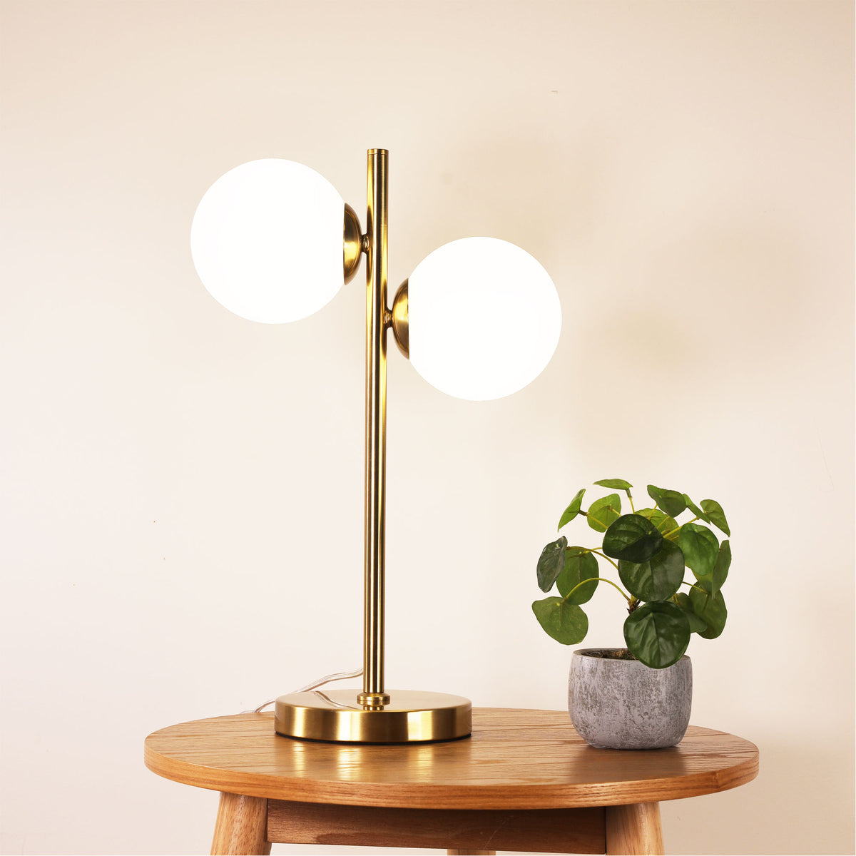 Valcross 2lt Decorative Table Lamp with Opal Matt Glass Spheres product image 3