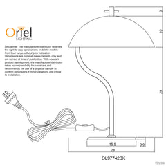 Merton Metal Table Lamp product image 2