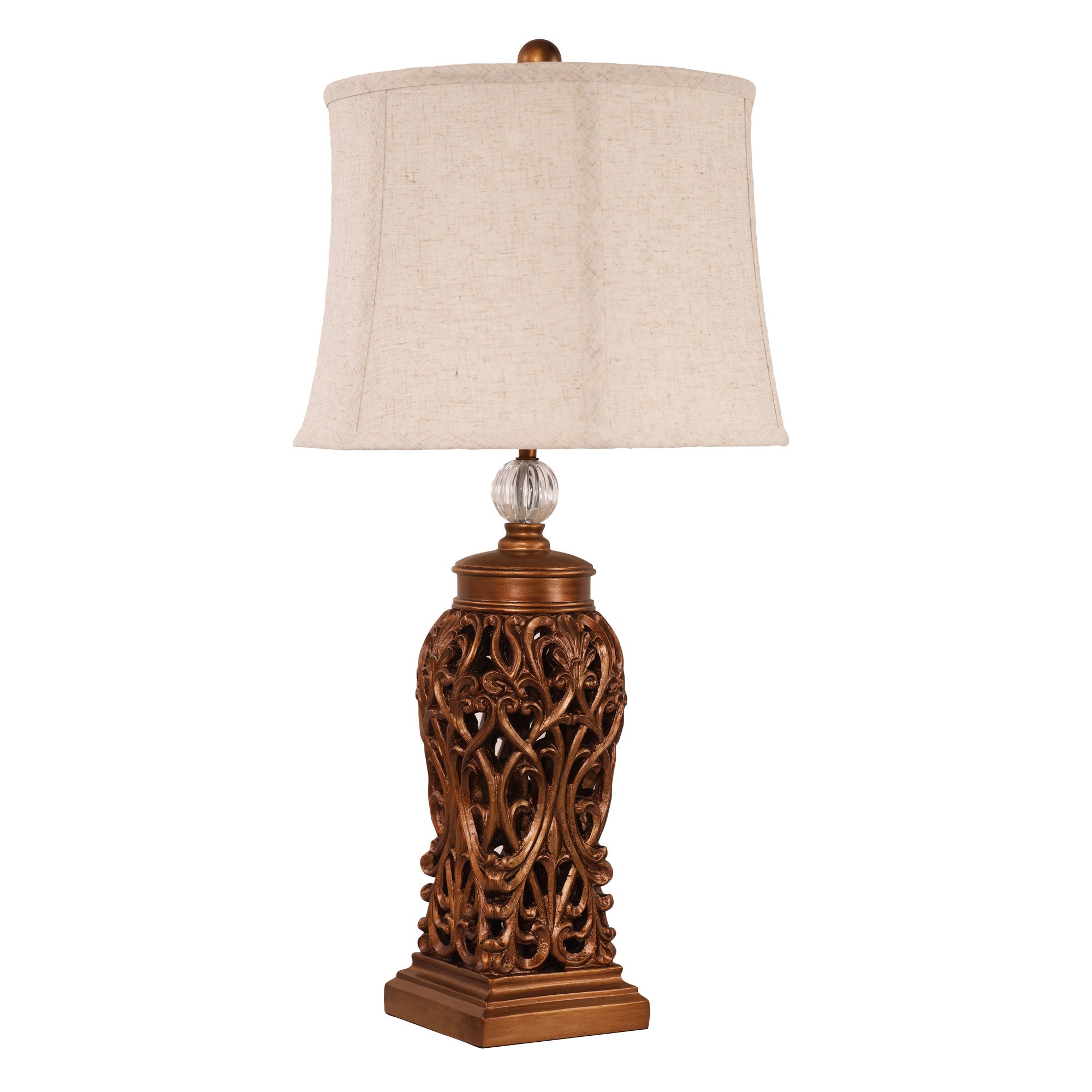 Dorne Classic Antique Cut Lamp with Harp Shade product image 6