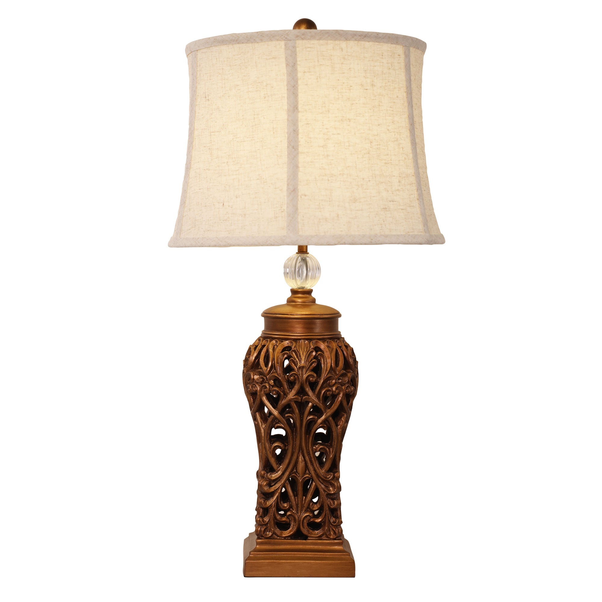 Dorne Classic Antique Cut Lamp with Harp Shade product image 8