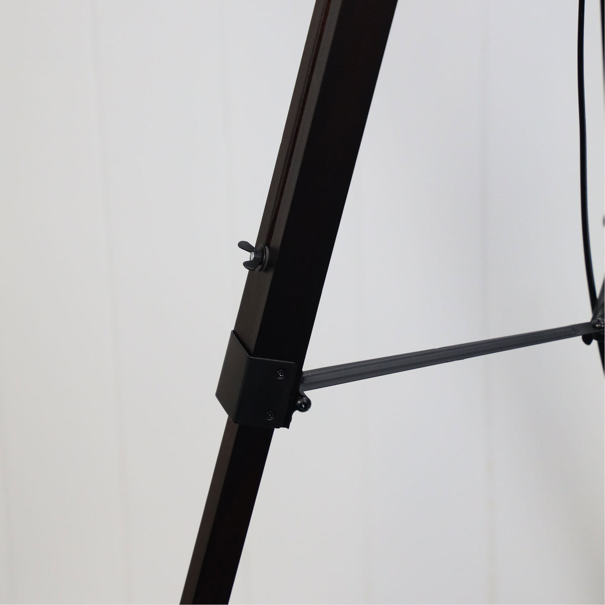 Trevi Tripod Floor Lamp styled in a room