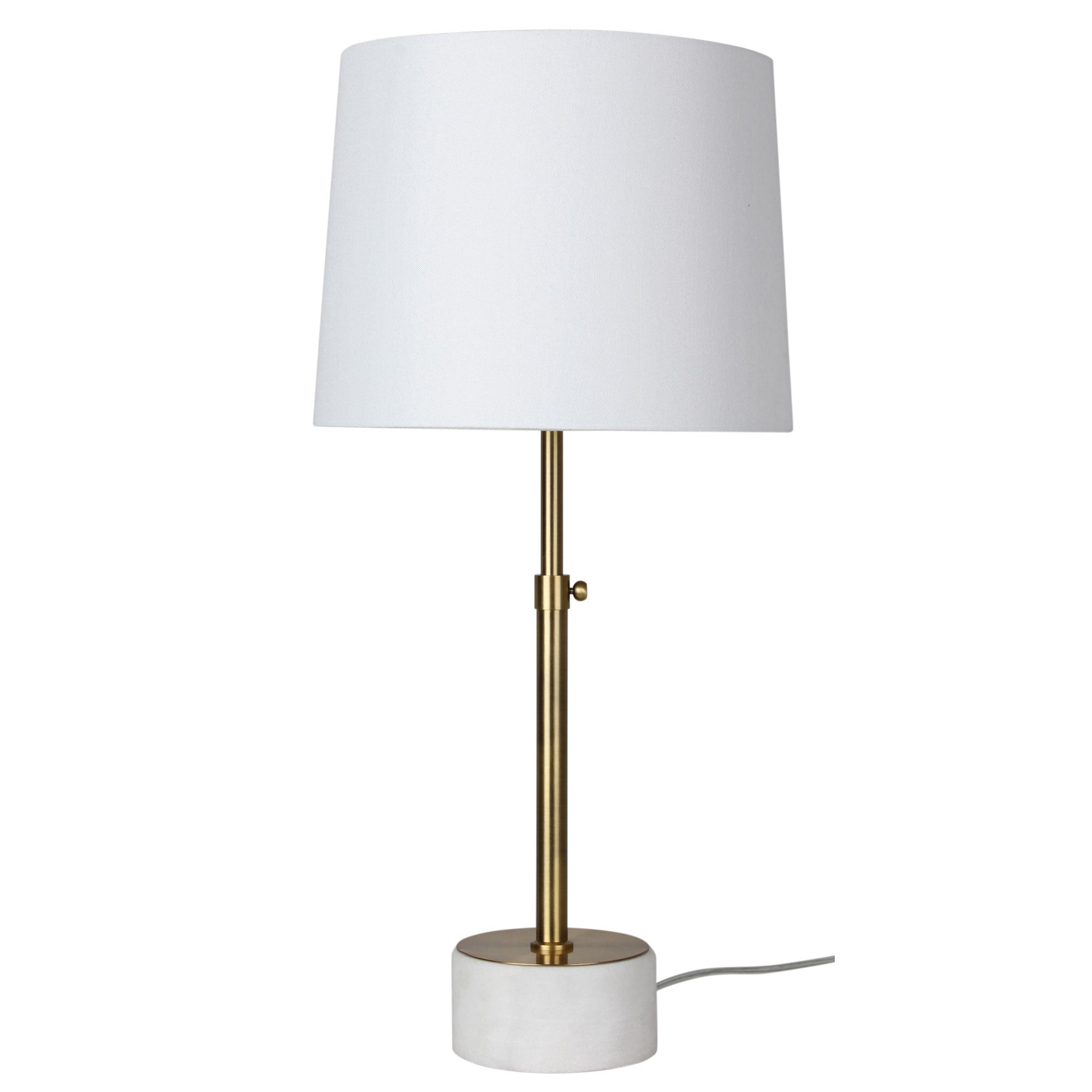 Umbria Height Adjustable Scandi Lamp in Antique Brass product image 7