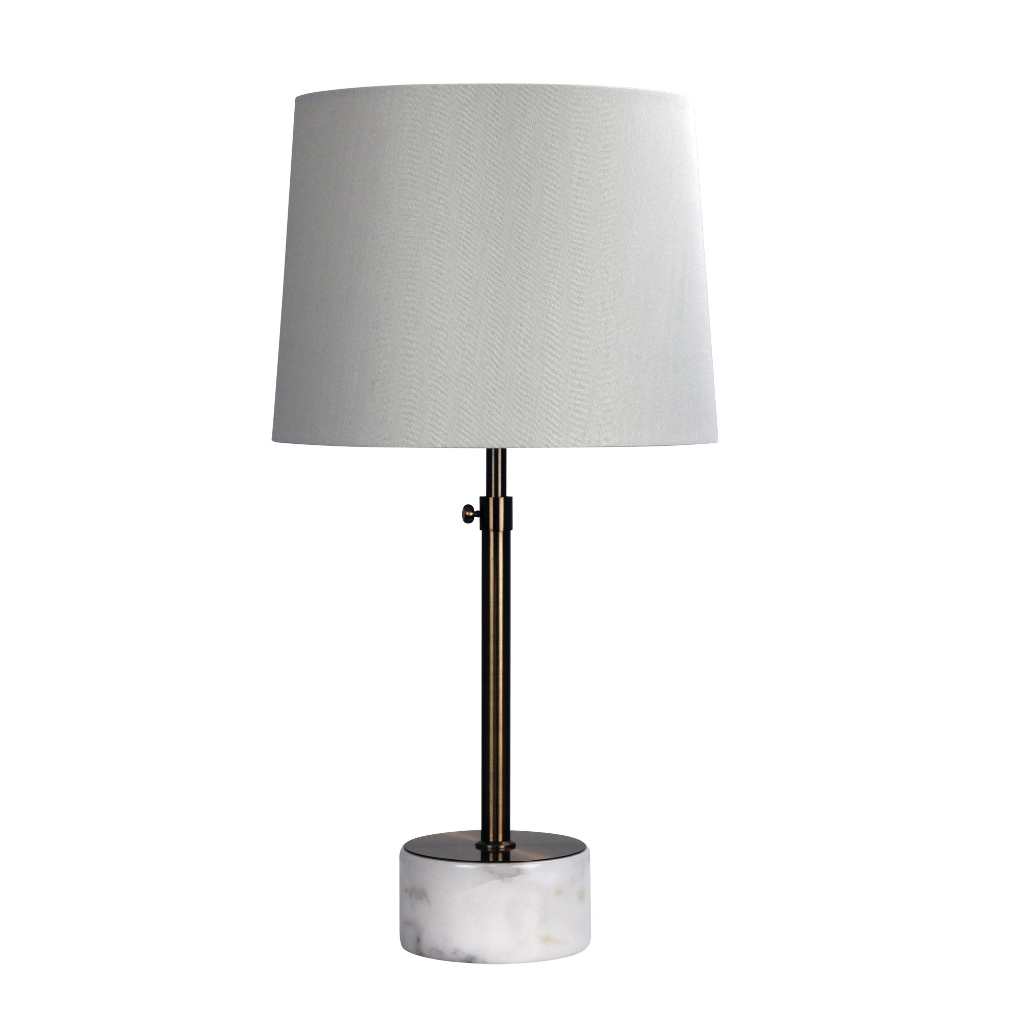 Umbria Height Adjustable Scandi Lamp in Antique Brass product image 2