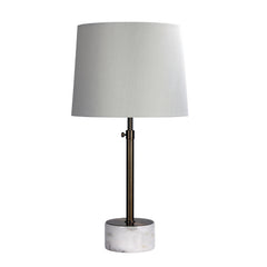 Umbria Height Adjustable Scandi Lamp in Antique Brass product image 2