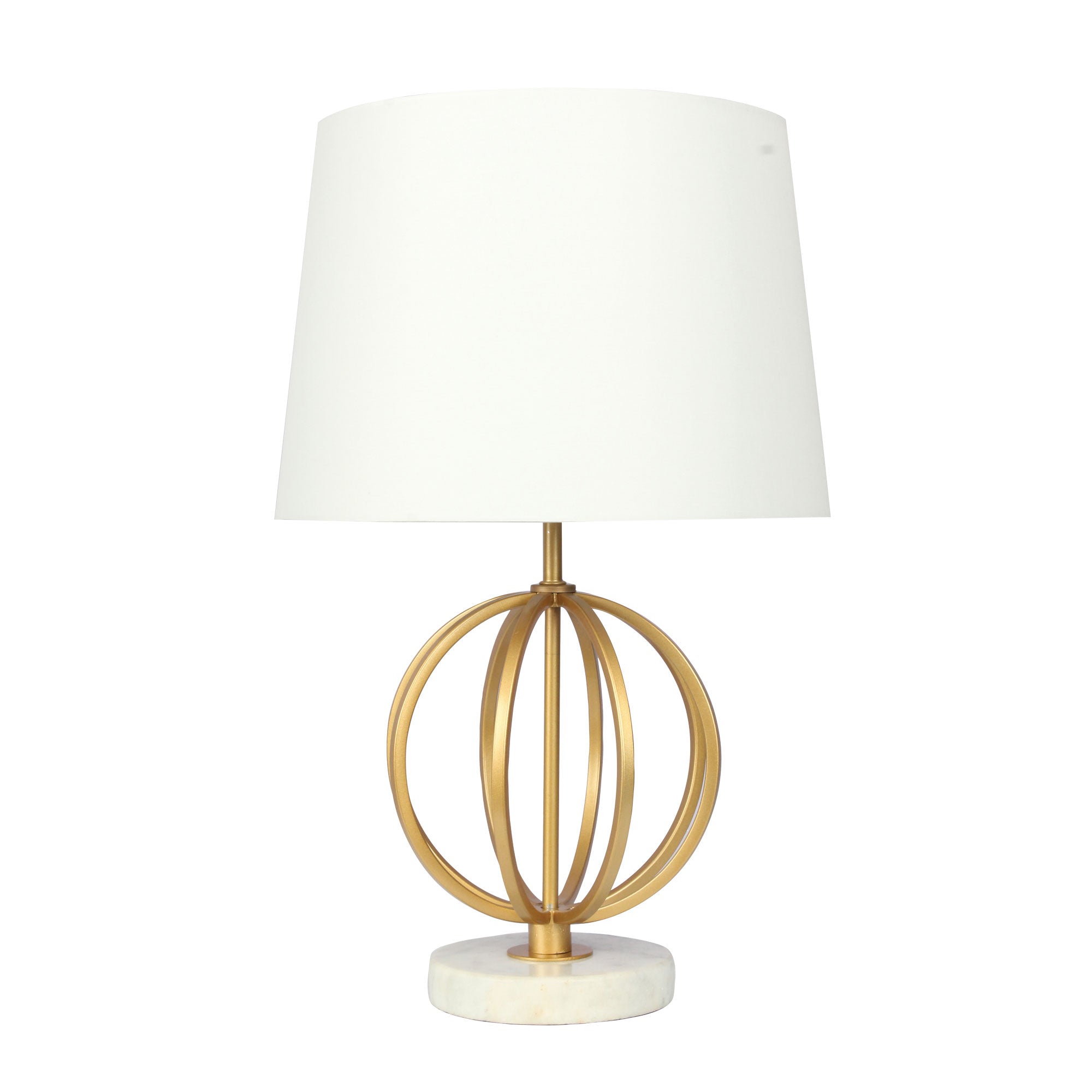 Loxton Gold painted metal/ marble table lamp product image 2
