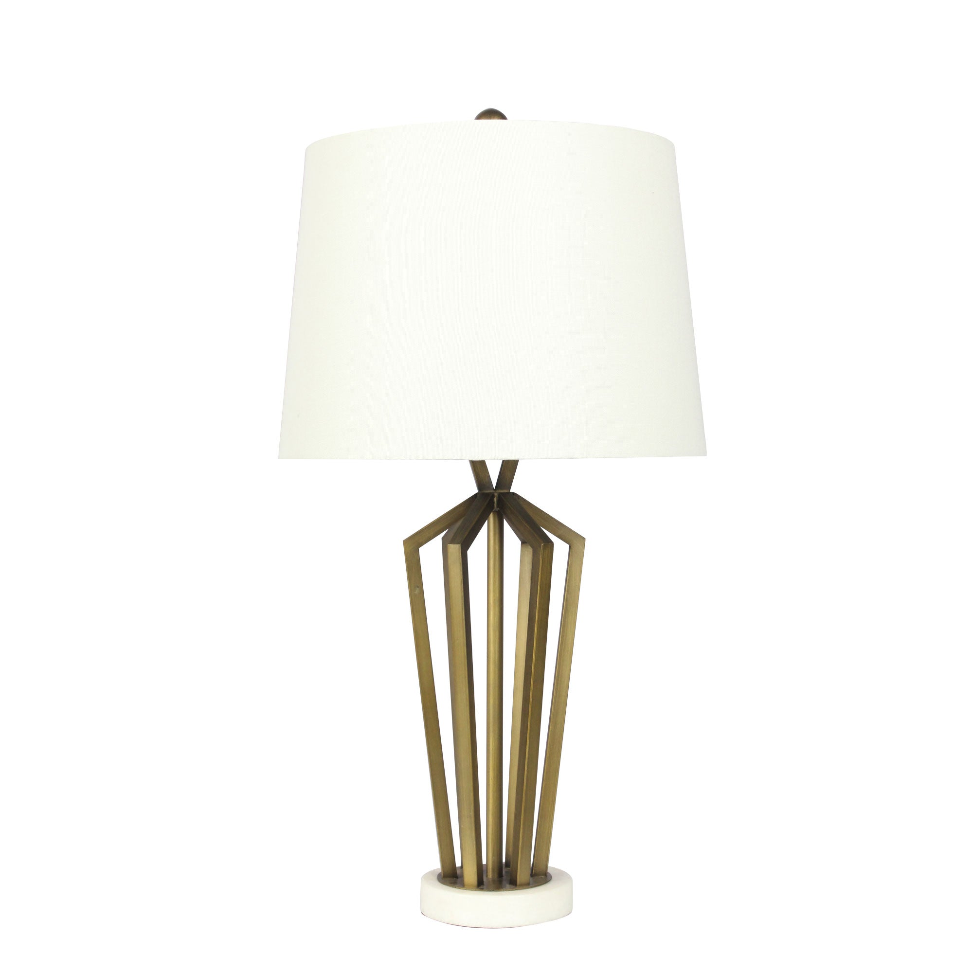 Romsey Geometric Metal Lamp with Harp Shade product image 2