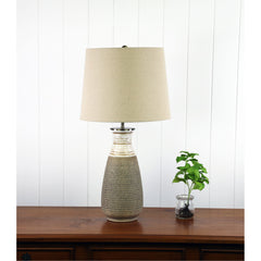 Potton Natural Textured Lamp with Harp Shade product image 2
