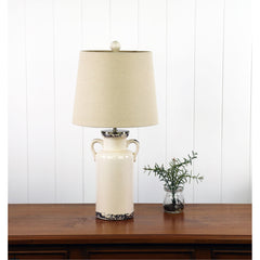 Whitby Distressed Ceramic Lamp with Harp Shade product image 3