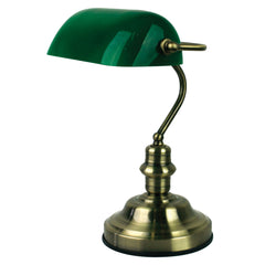 Bankers Antique Brass with Green Glass Shade Desk Lamp product image 3