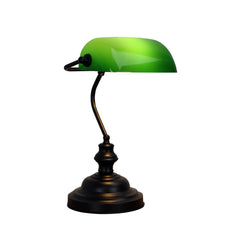 Bankers Black with Green Glass Shade Desk Lamp product image 2